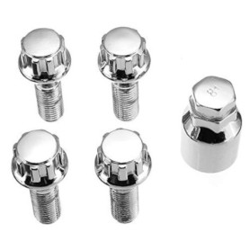 Viviance M12 x 1,5 Alliage D'Aluminium Boulon Roue Pneu Anti-Vol Vis Écrou Compatible avec B-MW 1 3 5 Series E39 E46 E90 E91 E92