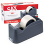 SAX Tape it Easy XXL Dérouleur de ruban adhésif à une main extra lourd | pour 1x 50mm de ruban ou 2x 25mm de ruban, Dérouleur de
