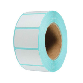 Aobetak Lot de 800 étiquettes autocollantes blanches 60 mm x 30 mm pour bocaux de congélation Imprimantes