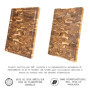 Erreke Planche a Decouper Bois, Bois de Teck End Grain, Couper Servir Viande Fromage Pain, Grande Planche à Découper, 44 x 29.5 