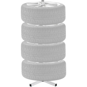 VEVOR Support de Rangement pour Pneus Capacité 4 Pneus, Rack à Pneus en Acier Robuste, Étagère de Stockage de Pneus jusqu'à 225 