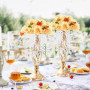 VEVOR Vase de mariage, lot de 20, supports de fleurs de mariage en cristal de 43 cm de haut, vase or en métal pour centre de tab