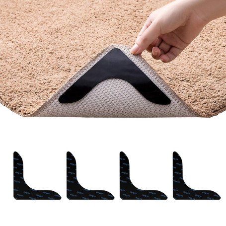 Pinces de Tapis, ne jamais boucler Pinces de Tapis antidérapant Autocollants de Tapis réutilisables pour Les Tapis de Secteur, p
