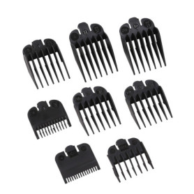 8 Pièces Sabot Tondeuse, Guide Ensemble Peigne, Peignes pour Sabot Cheveux, Sabot pour Tondeuse Clip - 1,5 mm/3 mm/4,5 mm/6 mm/1