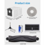Kit Pièces d'rechange Compatible pour Dreame L10s Pro Ultra Heat / L10s Ultra Gen 2 / X30 Ultra/Mova E30 Ultra,1 Brosse Principa