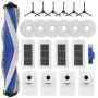 SOBEAU Accessoires pour ECOVACS DEEBOT X5 Omni /X5 Pro, 1 Brosse Principale, 4 Filtres HEPA, 6 Brosses Latérales, 6 Chiffon, 4 S