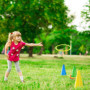 Lubibi 8-in-1 Ensemble de Jeu de Lancer d'Anneau pour Enfants, Livré avec Un Sac de Rangement Compact, pour Les Jeux de Lancer, 