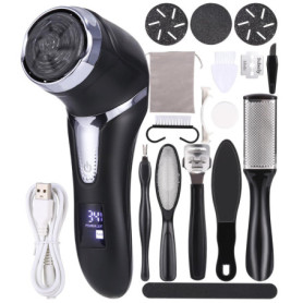 Rapeuse Pieds Electrique, Rechargeable Anti-Callosités, Ponceuse Pieds Râpe pieds IPX7, Gratte Lime Soin Callosité Gommages Pied