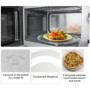 ADERTOS Plateau Micro Onde Universel 24.5cm Plateau pour Micro-ondes Plateau Tournant Universel en Verre Microwave Plate Turntab