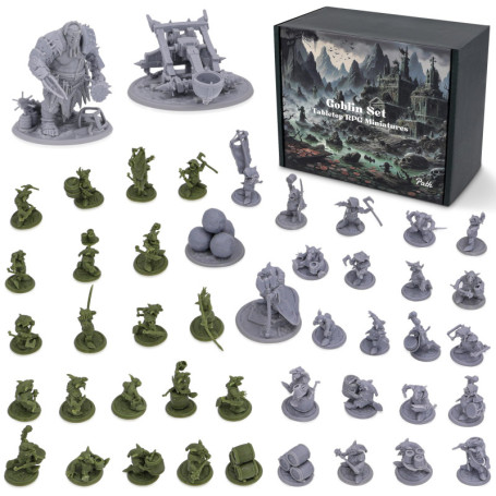 Path Gaming Fantasy Gobelins Ensemble pour figurines DND DND RPG Miniatures 28 mm D&D Miniatures Donjons et Dragons Miniatures D
