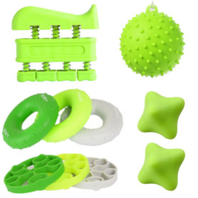 Étirement des doigts, Hand grip musculation, 3 niveaux de résistance handgrip, exercice des doigts, balle anti-stress, balle de 