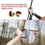 12 Pièces Tir à l'arc Repos avec 4 Pièces Bowstring Nock Point Accessoires de Tir à l'arc,Flèche Repose-Flèche en Plastique Noir