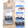 Distributeur Croquettes Chat Automatique, Distributeur Eau Chien, 2 Unités, 3.8 L, Distributeur Automatique de Nourriture et d'e