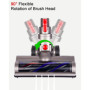 Brosse Compatible avec Les Aspirateurs Dyson V7,V8,V10,V11,V15 Tête de Nettoyage à Entraînement Direct avec Rouleau Poils Durs A