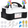 UNIDEAL Pompe à Ballon Electrique, Gonfleur Ballon, Gonfleur Ballon Electrique avec Double Buse, (AC220-240V 600W), Portable Pom