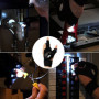 DINOWIN Lampes de Poche LED, Gants de pêche en Plein air, Gants de Sport, Lampe Torche pour Camping, Cyclisme, Course à Pied, ac