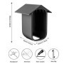 GEFIRE Lot de 2 Étuis en Silicone pour Caméra de Surveillance EufyCam 2C / 2C Pro, Étui de Protection en Silicone Noir Contre Le