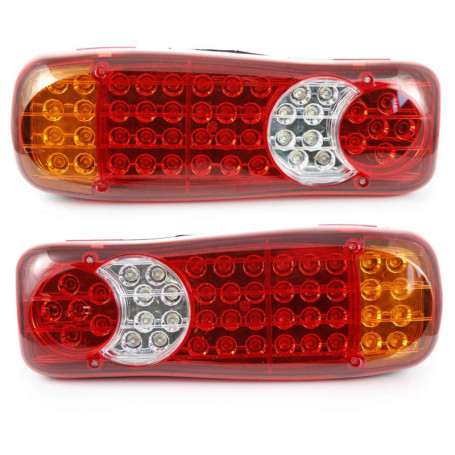 VNVISLS 2x feux arrière à LED 12V usage universelle, convient aux camions remorques bennes camions