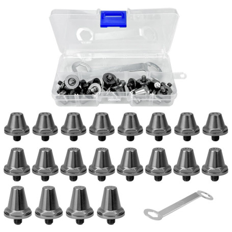 Boloest Lot de 20 Remplacement de Crampons de Football pour Sol Mou,Crampons de Football en Alliage d'aluminium pour Chaussures 