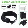 UXELY Ceinture de poids pour Plongée et Plongée Libre - Néoprène avec Boucle en Acier Inoxydable et Bracelet Réglable (Noir)