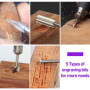 Sculpture sur Bois Jeu de Mèches pour Outil Rotatif Compatible avec Dremel,5 mèches différentes pour la gravure sur bois avec ti