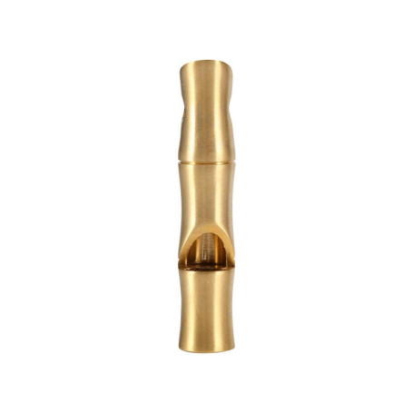 Alomejor Sifflet De Survie d'urgence en Laiton Fait à la Main Sifflet De Signalisation pour Extérieur, Randonnée, Camping, Chass