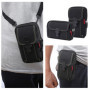WIYETY Sacoche Ceinture Telephone Noir: 2 Pièces Sacoche Ceinture Homme, Étui de Ceinture Pochette Téléphone Holster, Gadget Sac