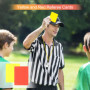 Cartes d'Arbitre de Football, 2 Métal Sifflet Arbitre, Cartons Jaune et Rouge Carton Arbitre Set Carton Arbitre Kit avec Carte d