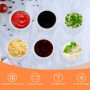 Lot de 50 Petit pot à Sauce en Plastique avec Couvercle, 100ml Contenants, Boîtes de Alimentaires, conservation bébé, Passe au M