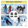2 pcs Crampons antidérapants,Glace Traction Antidérapant, Inoxydable Crampons,Crampon à Neige Antidérapant,Glace Traction Crampo