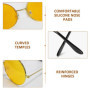 HDGSAFD Lunettes De Soleil Rondes À Monture Métallique, 2 Pièces, Rétro, Mode, Décoration De Fête De Vacances, Miroir