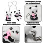Porte-Clés Panda 2 Pièces, Porte-Clés De Dessin Animé Mignon, Porte-Clés Cadeaux, Porte-Clés Créatifs, Décorations Amusantes
