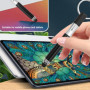 Lot de 4 stylets pour écran tactile avec 1 étui à crayons. Stylet pour écran tactile intelligent, mini stylo à bille, porte-clés