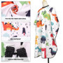 1 cape de coiffeur pour enfant, accessoire de coiffure, réglable, petit dinosaure, convient aux garçons et aux filles., multicol