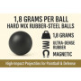 100 x Premium Quality Hard Mix Rubber Steel Balls Paintballs Reballs 43 Cal. Paintball Shooting Self Defense Billes Calibre .43 