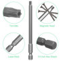 Lixiluxia 11 Pièces Embout Tournevis Torx, 100mm Embout Torx Long, Embouts de Vissage, Tournevis Etoile, Embout Long Visseuse, T