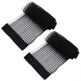 DOULEIN Filet de Tennis de Table，2 PCS Filet de Tennis de Table de Remplacement Imperméable et Pliable Ping Pong Filet Portable 