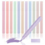 Fousenuk 12 pièces Surligneurs, Surligneur Pastel 12 Couleurs Différentes Surligneur Carrés Facile à Tenir, Pastels Aesthetic Hi