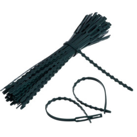 WILLBOND 50 Pièce Attache et Soutien Réglable pour Plantes, 170 mm x 8 mm Vert Foncé