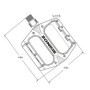 ZONKIE Pédales de vélo de Montagne Vélo Pédales Plate-Forme de Support en Alliage d'aluminium scellé Roulement essieu 9/16"