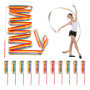 12 Pièces Rubans de Danse,2m Ruban de Gymnastique,Ruban Danse,Fitness Rubans de Gymnastique Rythmiques,Convient aux écoles, aux 