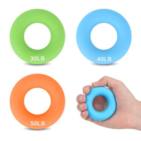 CORTNEY 3 Pièces Hand Grip Strengthener, Exerciseur pour l'avant-Bras et Les Doigts, Forearm Exerciser Finger Silicone Exercise 