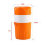 Presse-Agrumes Manuel Portable pour Oranges Presse-Fruits Mini À Main (Couleur: Orange Et Blanc)