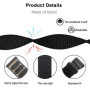 Niboow Nylon Bracelet Compatible avec Huawei Band 6/Honor Band 6, Souple Réglable Sport Strap, Remplacement Respirant Tissé Doux