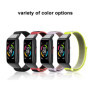Niboow Nylon Bracelet Compatible avec Huawei Band 6/Honor Band 6, Souple Réglable Sport Strap, Remplacement Respirant Tissé Doux