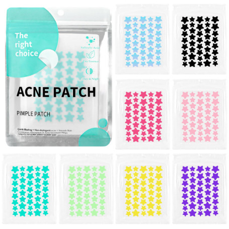 VMUTGA 320 Pièces Patch Boutons Acne, 3 Tailles Patch Acne Pimple Étoile Anti-Acné Patch Imperméable Autocollants Hydrocolloïde 