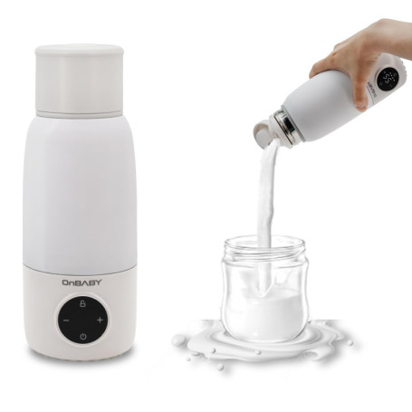 Chauffe-lait intelligent pour bébé d'une capacité de 500 ml, température réglable, chauffe-lait maternel portable et sans fil, c