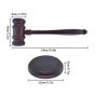 Abiyou Maillet en Bois Juge, Marteau de Juge, Maillet en Bois juge et Bloc Sonore, Haute Qualité Ensemble de Marteau en Bois, un