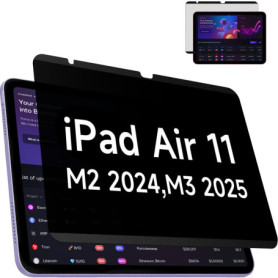IPROKKO Film de protection d'écran magnétique pour iPad Air 11" 2024, amovible, anti-éblouissement, filtre de confidentialité