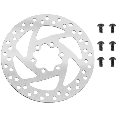 Yungeln Disque de frein 140 mm en acier avec 6 boulons compatible avec trottinette électrique KUGOO M4/M4 Pro, Ninebot F20 F30 F